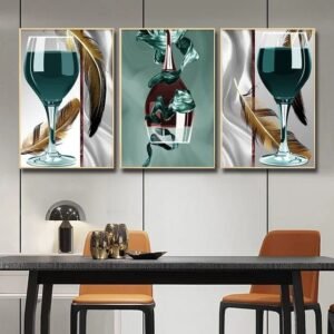 Lot de 3 Tableaux 30x40