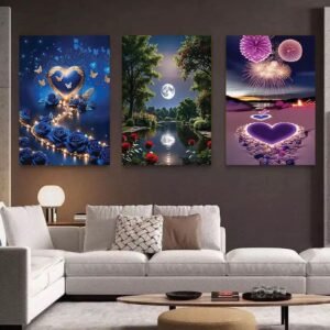 Lot de 3 Tableaux 30x40