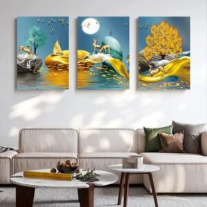 Lot de 3 Tableaux 30x40
