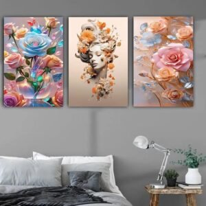 Lot de 3 Tableaux 30*40