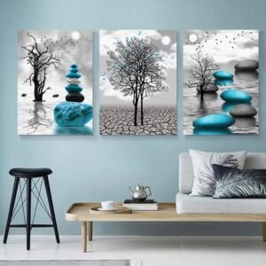 Lot de 3 Tableaux 30*40