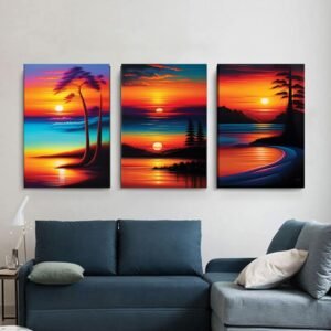Lot de 3 Tableaux 30 X 40