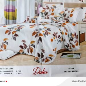 Lot de 2 draps + 2 taies 3 places – Literie confortable