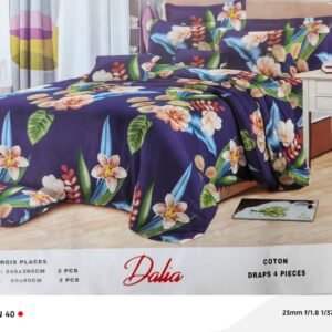 Lot de 2 draps + 2 taies 3 places – Literie confortable