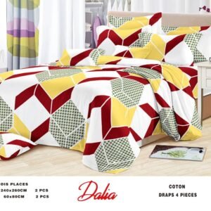 Lot de 2 draps + 2 taies 3 places – Literie confortable