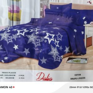 Lot de 2 draps + 2 taies 3 places – Literie confortable