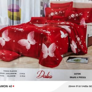 Lot de 2 draps + 2 taies 3 places – Literie confortable