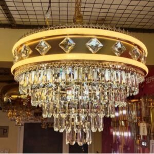 Lustre en cristal LED diamètre 600 mm – élégant et lumineux