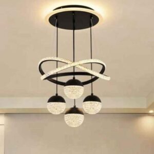 Lustre suspendu en cristal – élégant et lumineux